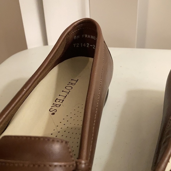 Trotters Sz 8N Francie brown leather loafer made in Brazil - Picture 2 of 9